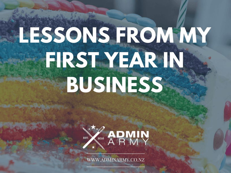 Four lessons from my first year in business