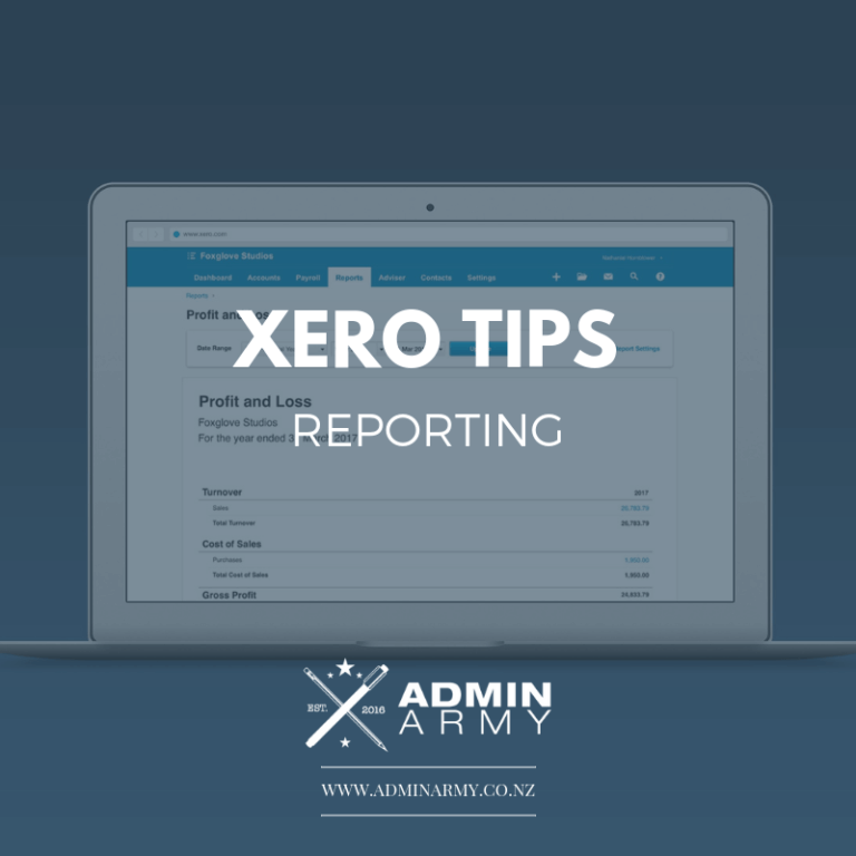 admin-army-bookkeeping-virtual-personal-assistant-xero-tips-reporting