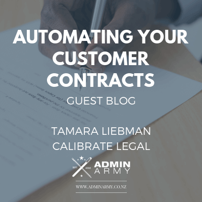 Automating Your Customer Contracts – Guest Blog By Tamara Liebman, Calibrate Legal