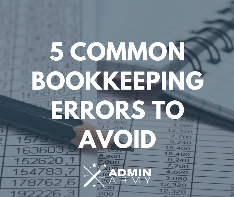 5 Common Bookkeeping Errors To Avoid