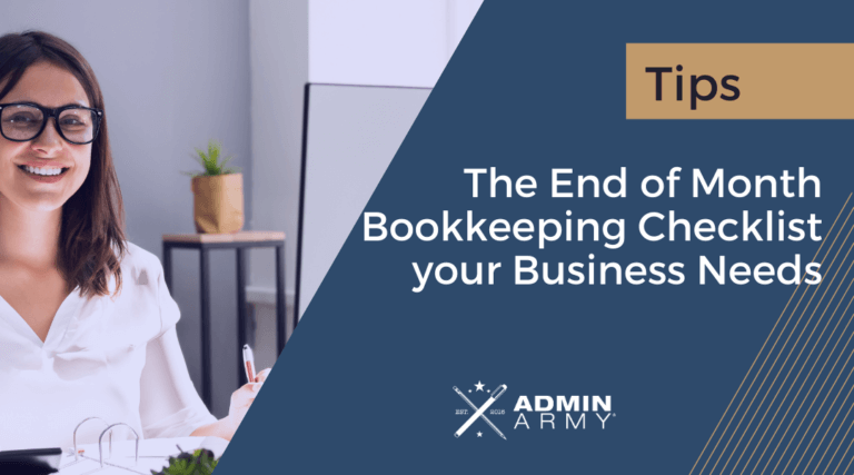 End Of Month Bookkeeping Checklist Your Business Needs-adminarmy